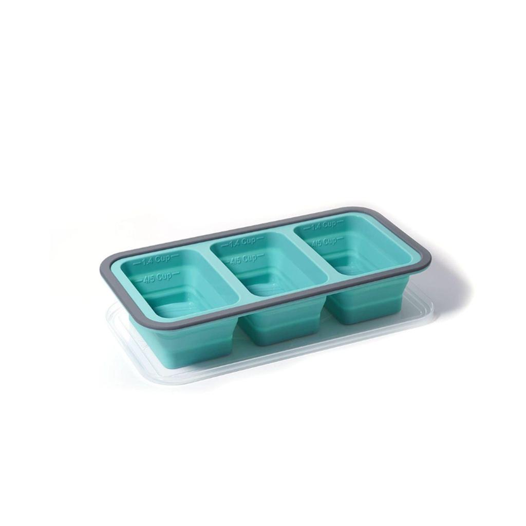 Portable Silicone Foldable Lunch Box - Fresh-Keeping, Classified Storage for Outdoor Picnics