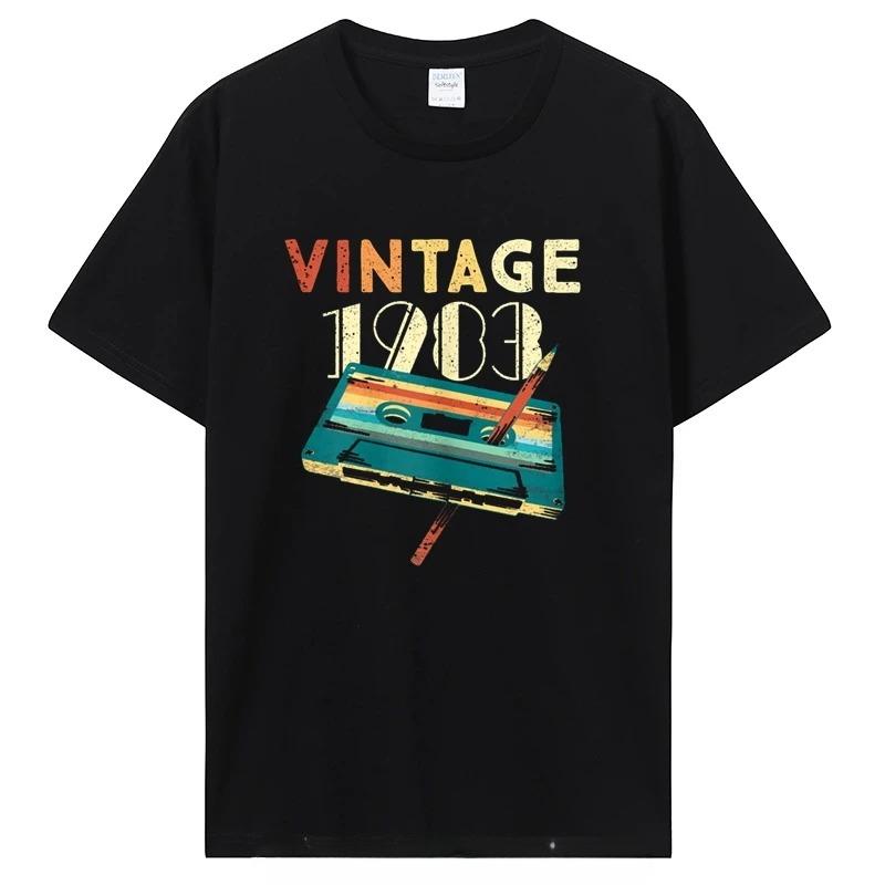 Birthday T Shirts for Unisex Women Old T Shirt Short Sleeve Graphic Tshirt Casual Clothing Tee Streetwear