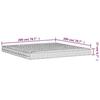 VidaXL Matelas en mousse blanc 200x200 cm dureté H2 H3,matelas de lit,matelas de lit de jour,matelas en mousse pour lit 356348