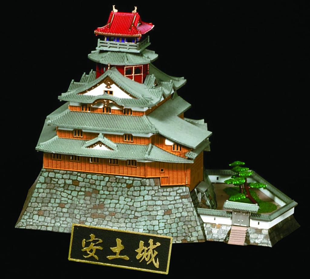 Doyusha 1/360 Japanese Castles Standard Series Azuchi Castle Plastic Model Kit S-26 Molded Color