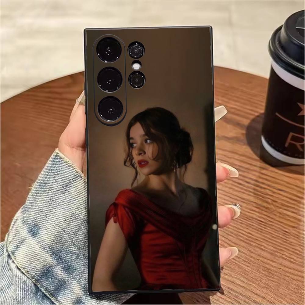Эстетичный H-Hailee S-Steinfeld Чехол для телефона с HD-печатью Для Samsung S25,S24,S21,S22,S23,S20,Ultra,S26,Plus,Fe,Note,5G Черный Чехол