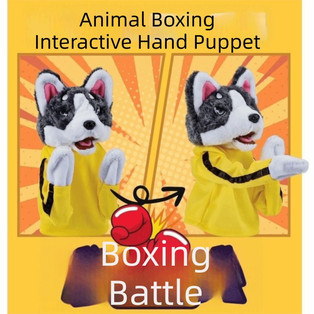 Funny Sound Boxer Hand Puppet With Sound Interactive Hand Puppet Finger Battle Toy  Kids Party