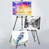 Сталь Высота Идеально для Компактного и Включает Сумку для Хранения Мольберт, 55-160см, 3-уровневая Регулировка, Дисплей, Живопись, Декорация, Вывески, Эскизы,
