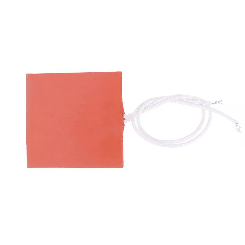 10 Вт 12 В силиконовая резиновая грелка, плоский нагревательный элемент, коврик, пластина, водонепроницаемый 3D-принтер, клей, наклейка, клей