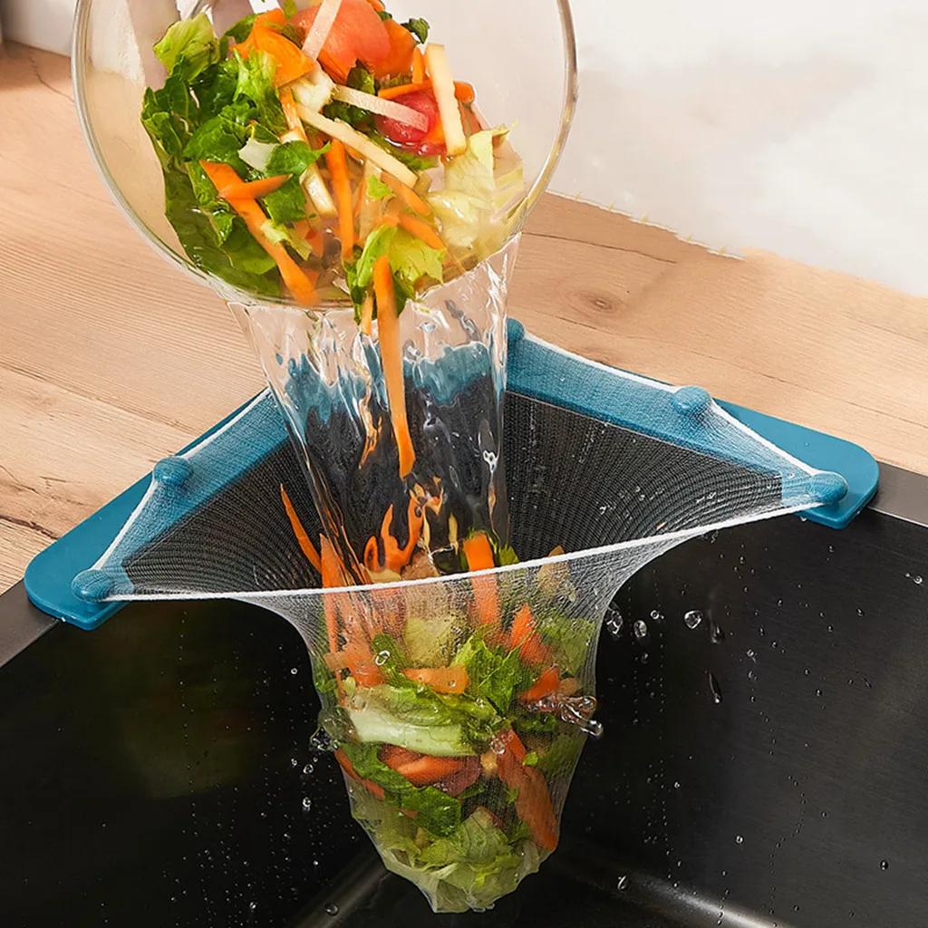 Кухонная треугольная раковина сито слив для овощей и фруктов сушилка для корзины стойка для кухонных принадлежностей для хранения мойка фильтр полка