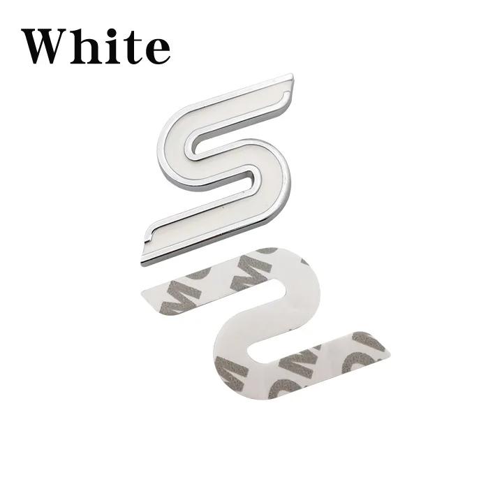 1 шт. 3D Металлическая решетка радиатора S Хромированный значок-эмблема Наклейки на автомобиль для Focus Fiesta Ecosport Kuga Mondeo Everest Стайлинг автомобиля