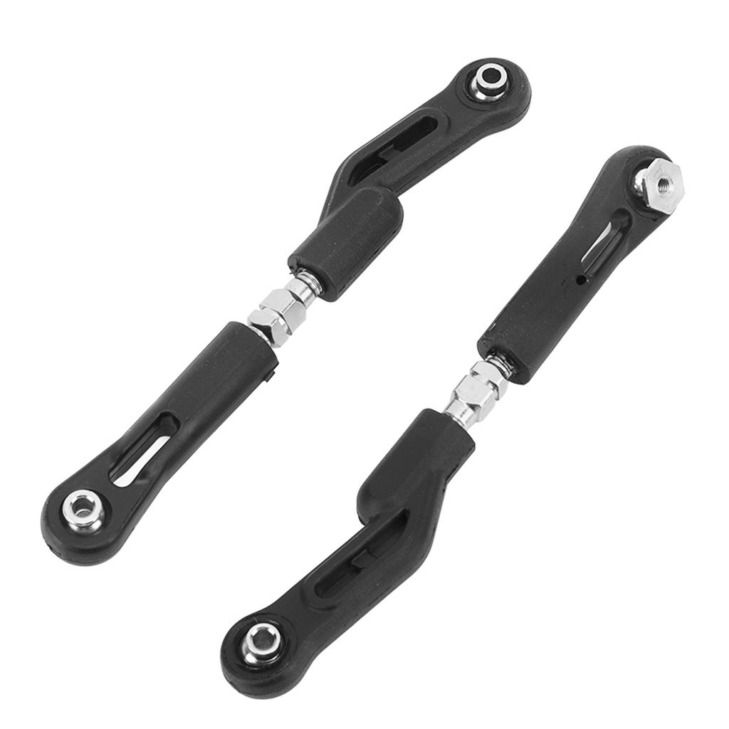 2Pcs RC Rear Upper Tie Rod Wear Resistant Lightweight RC Steering Pull Rod for ZD Racing 1/8 Car Black