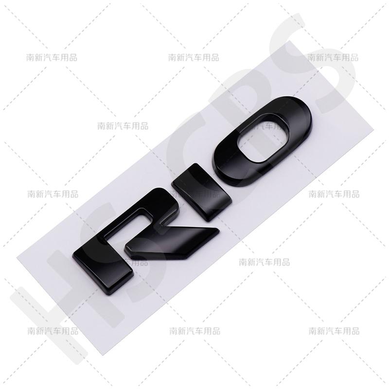 1 шт. 3D ABS Наклейка на автомобиль RIO Задний багажник Эмблема Логотип Декаль на автомобиль Украшение кузова Значок Декор Аксессуары