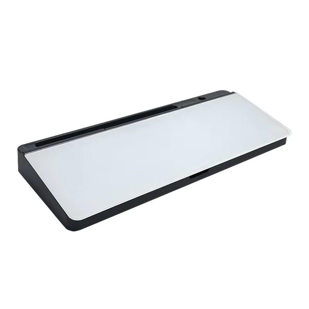 Hot Glass Desk Whiteboard With Storage Tempered Memo Keyboard Stand Household Plastic Message Board Home Office