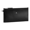Montblanc Meisterstück Элегантный Дизайн Иконический Шестиугольный Белый Звездный Логотип Бренда Застежка-молния Кожаный Клатч Мини Мужской клатч Черный 129904