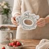 Pink Color DIY Cake Mold 3D Sculpted Pattern Baking Decor Tool Chocolate Mould  For Cupcake Topper