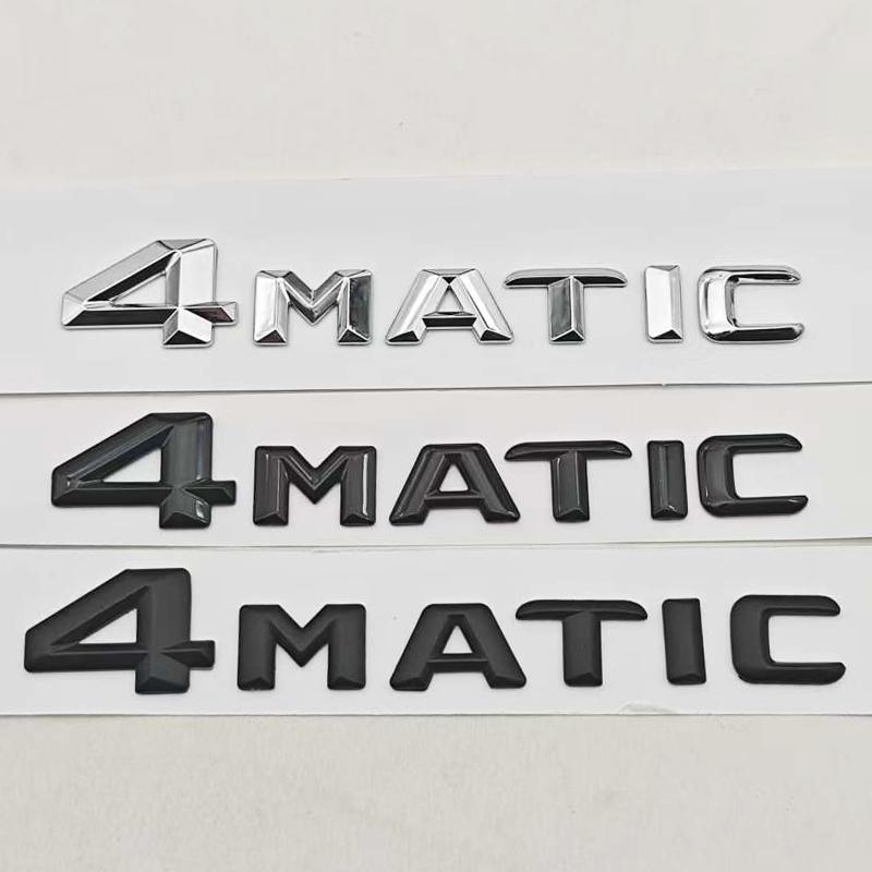 3D ABS Car Letters 4MATIC 4 MATIC Badge Sticker Rear Trunk Badge Emblem For Mercedes Benz C E G S GLC GLS Class AMG Accessories MH0