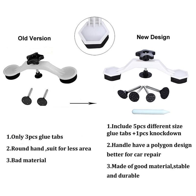 Клеевой пуллер для кузова автомобиля, инструмент для беспокрасочного удаления вмятин, наборы с 5 шт. клея