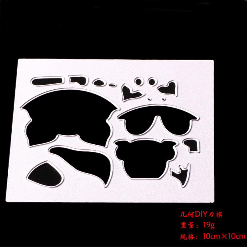 DC-1015 Вырубные штампы Форма для ножа Fox DIY Детская головоломка Рельефная форма для ножа из углеродистой стали