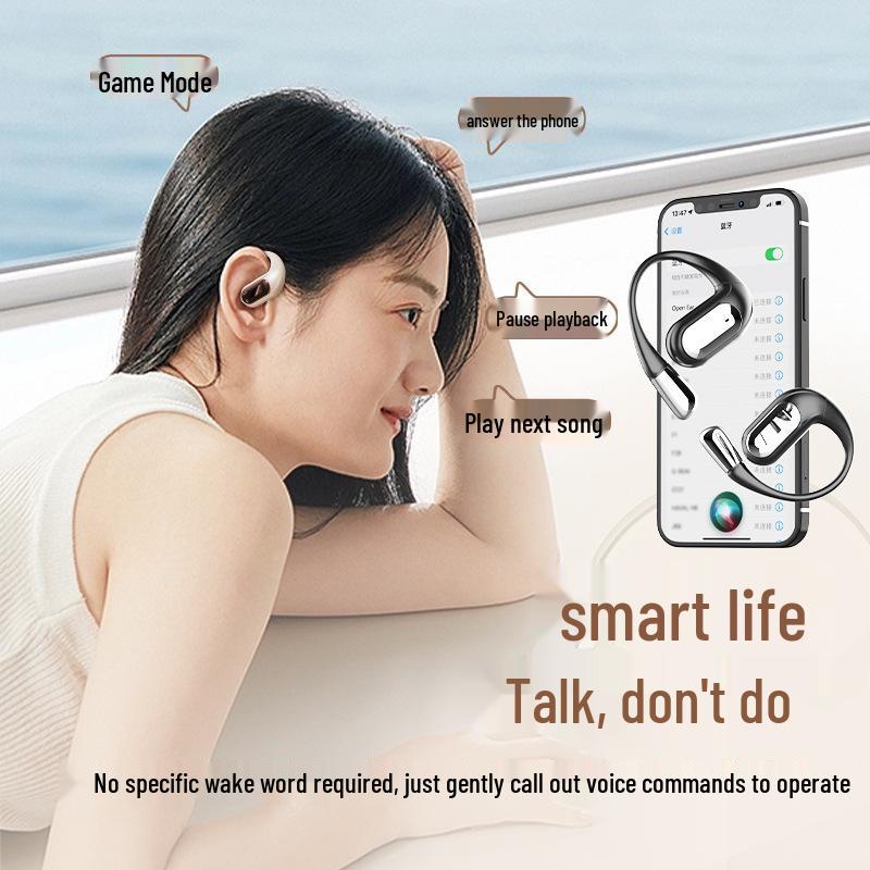 2025 AI Bluetooth Наушники S911: Заушный, Длительное время работы от батареи, Цифровой дисплей, Шумоподавление
