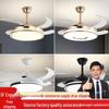 Invisible Modern Minimalist Ceiling Fan Light for Living Room, Bedroom, and Restaurant