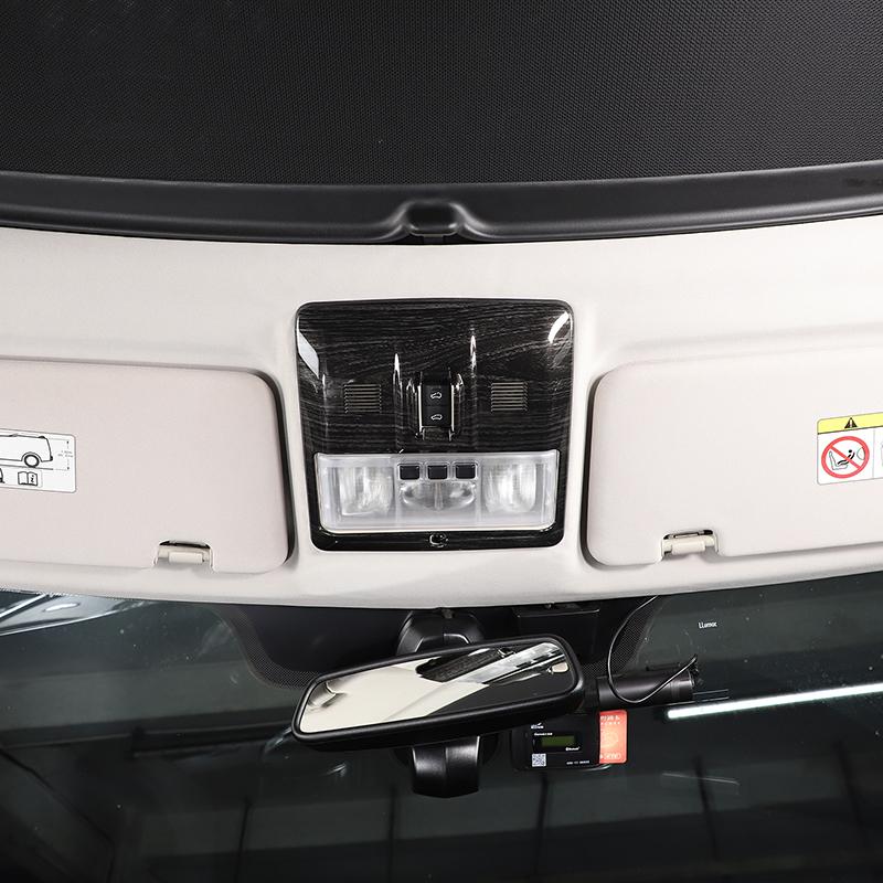 Для Land Rover Discovery 4 2010-2016 ABS черный под дерево автомобильная передняя лампа для чтения крышка отделка наклейка автомобиль