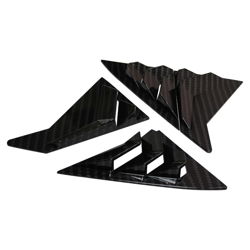 Fit For Hyundai Elantra Avante Sedan 2011-2015 2Pcs Car Rear Window Side Vent Shutter Louver Cover Trim Exterior Accessories