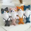 Plush Doll Backpack Keychain Adorable Mermaid Cat Doll Pendant Soft Stuffed Animal Pendant for Holiday Gift