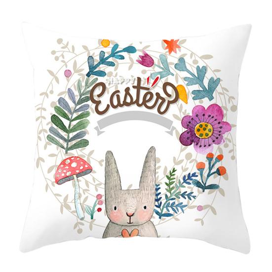 Наволочка с буквами, потайная молния, декоративная Пасхальный кролик, яйца, диван, спальня, автомобильная подушка, чехлы, товары для дома