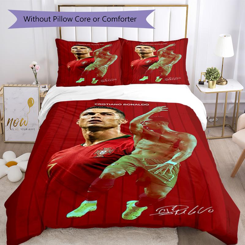 Cristiano Ronaldo Bedding Set Breathable Duvet Cover With Pillowcases Home Decoration Birthday Gift