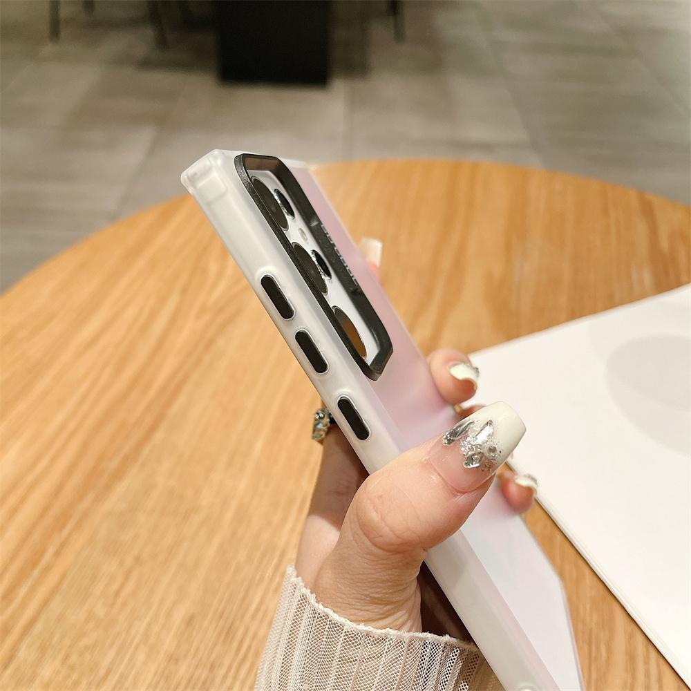 Светоотражающий матовый чехол для Samsung S23 S22 S21 Plus Ultra S20 FE A51 A71 A72 A52 A22 A73 A53 A13 A23 A54 A34 A24 A14 Note20 Чехол