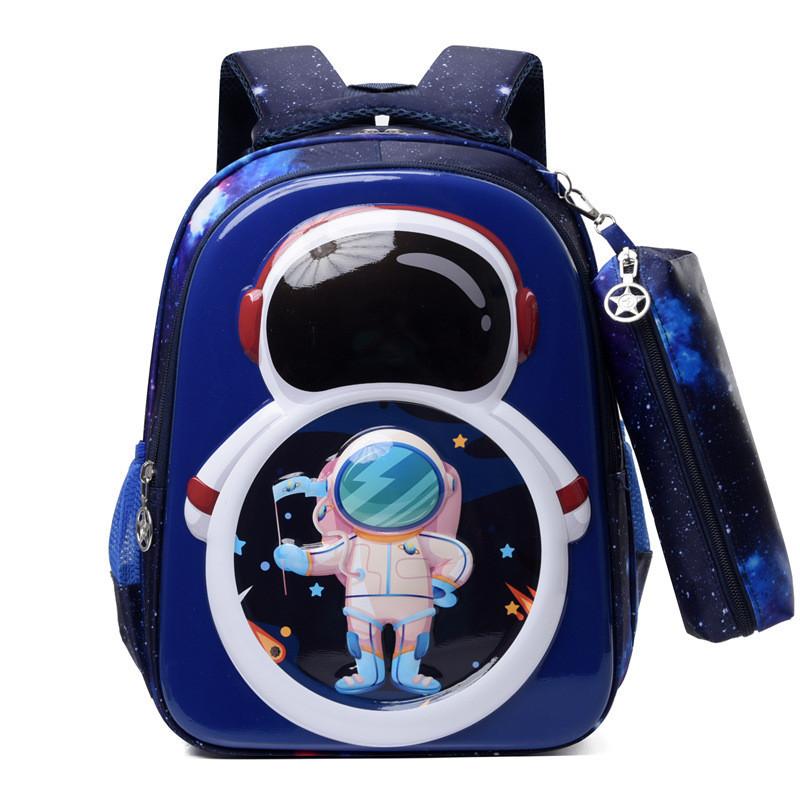 Breathable Nylon Backpack For Children Colorful Animal Patterns Unisex Primary School Bag