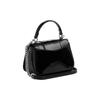 Coach Lysa 22 Classic Color Block Detachable Shoulder Strap Leather Saddle Bag Women Shoulder Bag Black CN579-SVDTV