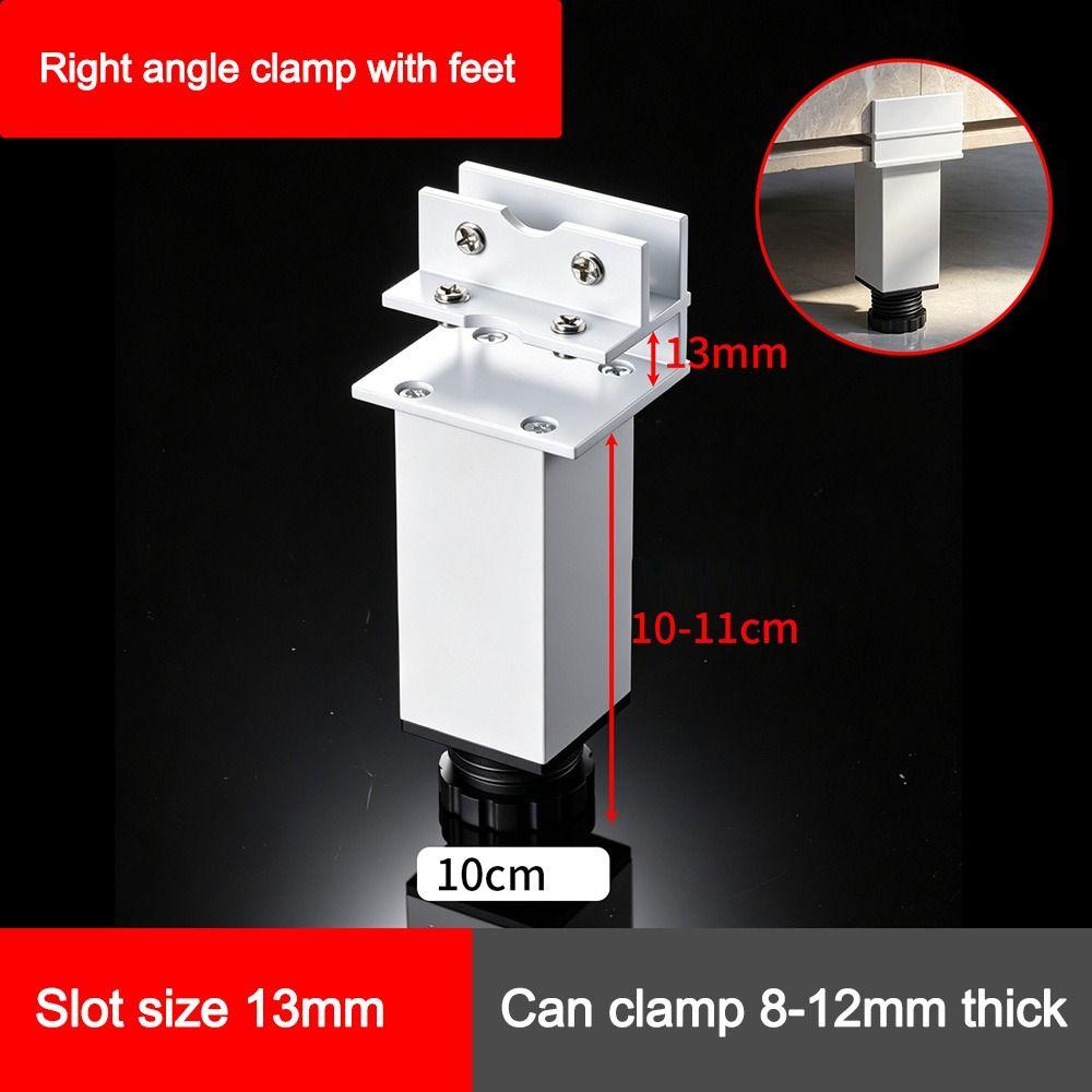 Heavy Duty Aluminum Corner Clamps Aluminum Alloy Glass Tile Fixing Clip Furniture Accessories