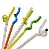 Nordic Glass Straw Lovely Coffee Mixing Twsiting Straws Reusable Dinking Juice Stirring Reusable Straw