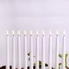 6 or 12 Pieces Room Decorative LED Candle Light Remote Control,Religious Fake Birthday LED Taper Candles Battery Operated
