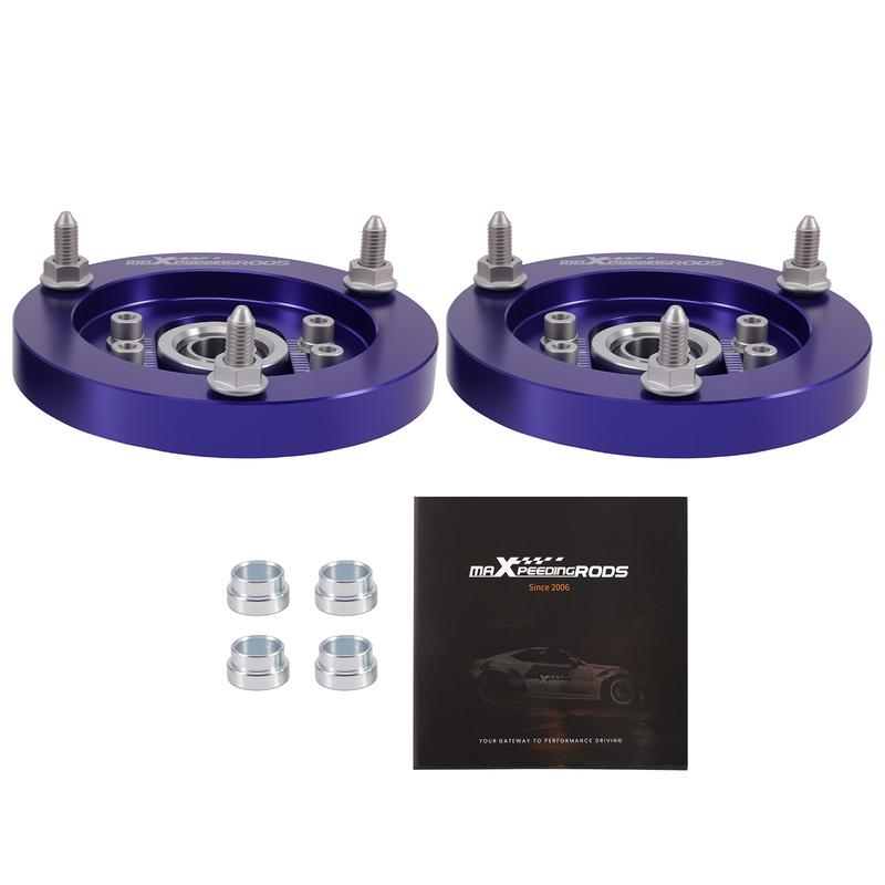 Front Coilover Camber Plate Drift Upper Mount For BMW E46 320 323 325 328