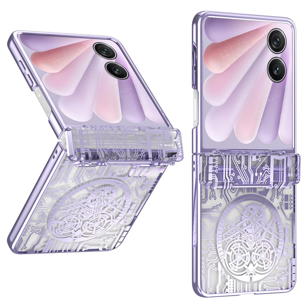 For Honor Magic V Flip 2 Case Mechanical Legend Electroplating PC Phone Cover