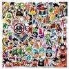 50Pcs Anime Stickers Hand Account Helmet Skateboard Waterproof DIY Dragon Ball Stickers Pack Cute Laptop Skin Phone Case