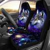 Universal Car Cover Thickening Polyester 3d Wolf All Cover Print Pattern Auto Front Inclusive Interior I0s9