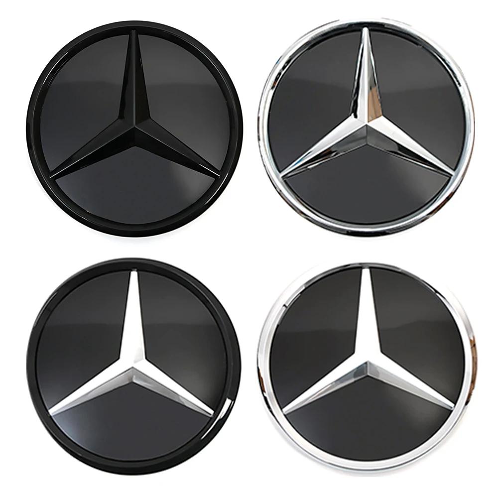 3D Mirror For Mercedes Benz E-Class W213 2016-20 E200 E250 Chrome Silver And Black Newest 3D Style Front Grille Star Emblem Logo