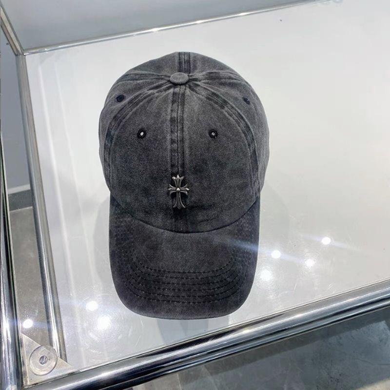 Кепка бейсболка женская из старого денима с крестообразной вышивкой, мягкий верх, ретро, американская, дымчато-серая, мужская