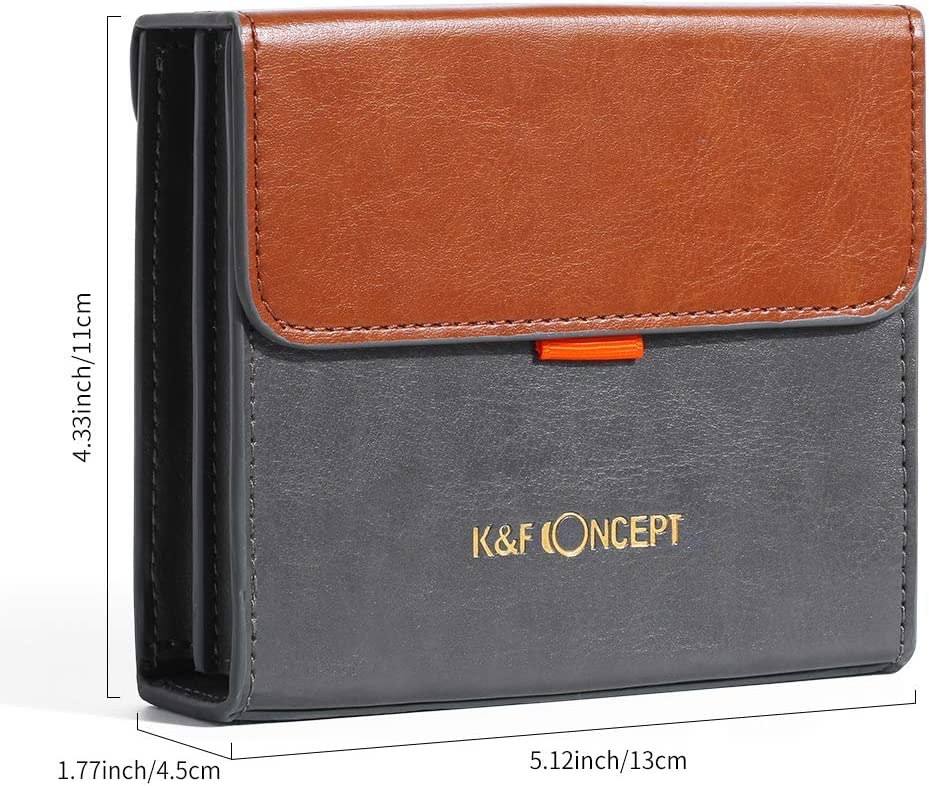 Концепт Чехол для линзовых фильтров Чехол для фильтров для 3 штук Квадратный фильтр 100x100мм Чехол для линз фильтров Чехол для линз фильтров Пылезащитный тип K&F Выдвижной