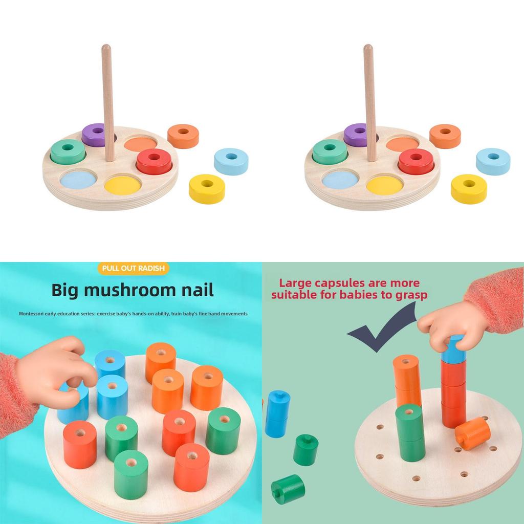 Wooden Early Learning Puzzle Set For Kid Cognitive Development Baby Gift