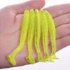 10/30/50Pcs Fishing Lures Soft Baits with T-Tail Vibrant Color Tear-Resistant Reusable Flexible Soft Artificial Lures Fake Baits