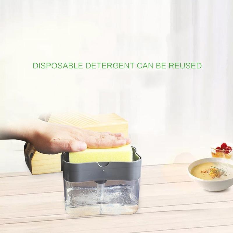 1 комплект кухонного автоматического дозатора моющего средства и жидкой губки для мыла