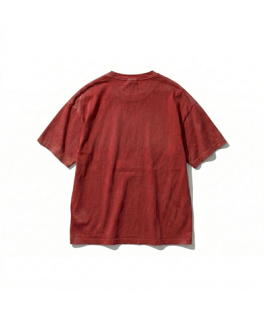 EXTRAORDINARY Pigment Ranch Pocket Tee Red