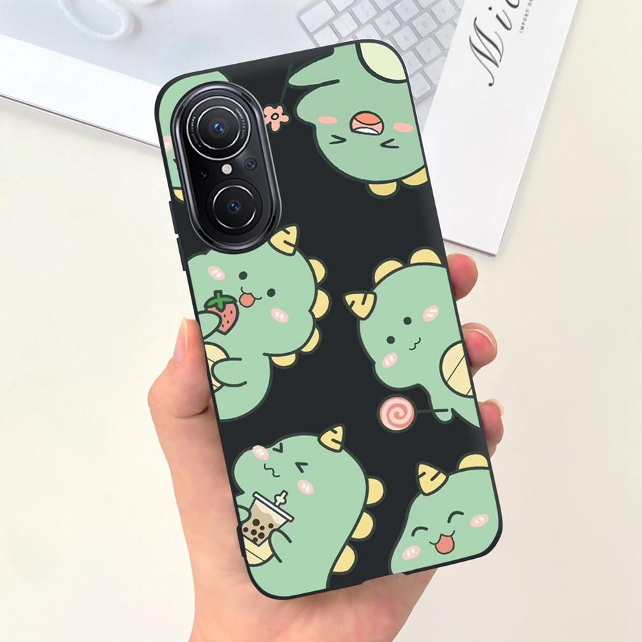 For Huawei Nova 9 SE Case Cute Dinosaur Cartoon Back Cover Soft Silicone Phone Case For Huawei Nova 9 Pro Nova9 SE Fundas Bumper
