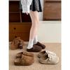 Женские осенние тапочки Birkenstocks Queen Fan на толстой подошве, с закрытым носком, нескользящие, с мягкой подошвой