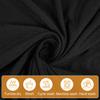 2pcs Office Chair Covers Stretchable, Universal Office Chair Seat Cover, Washable Removable Computer Chairs Cover for Seat Cushion Protectors(Black)