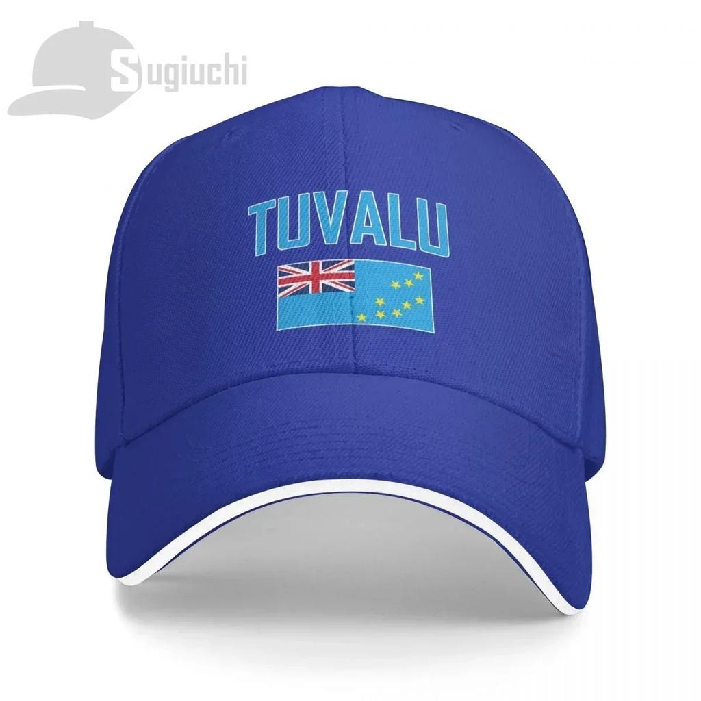Tuvalu Flag With Letter Baseball Cap Men Women Summer Unisex Hip Hop Caps Cotton Snapback Golf Hat Fishing Caps
