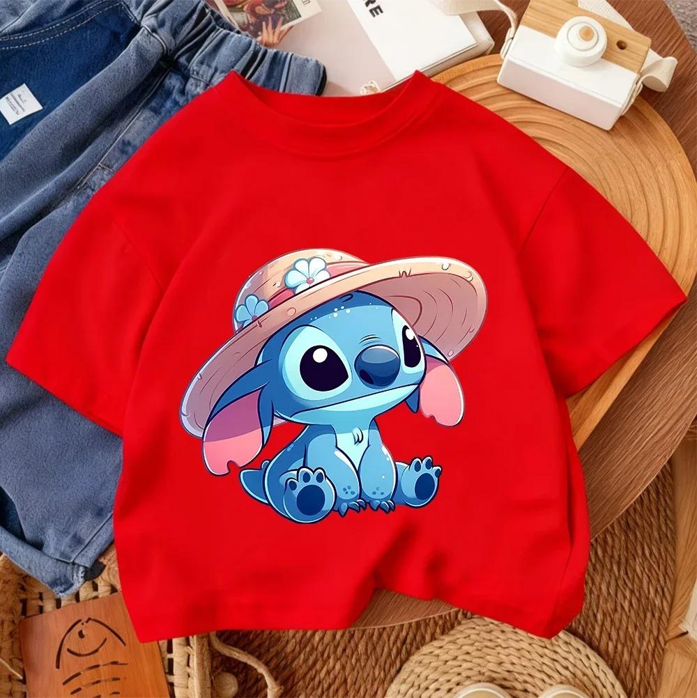 Casual everyday Tshirt for childrenTshirt with Kawaii cartoon print summer urban fashion set for boys and girls aged 3 to 14