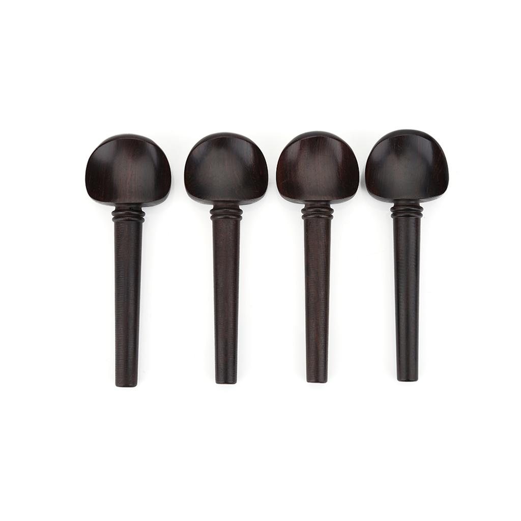 4pcs Ebony Wood Cello Pegs Tuning Accessories No Hole Musical Instruments Parts for 4 4 Cello