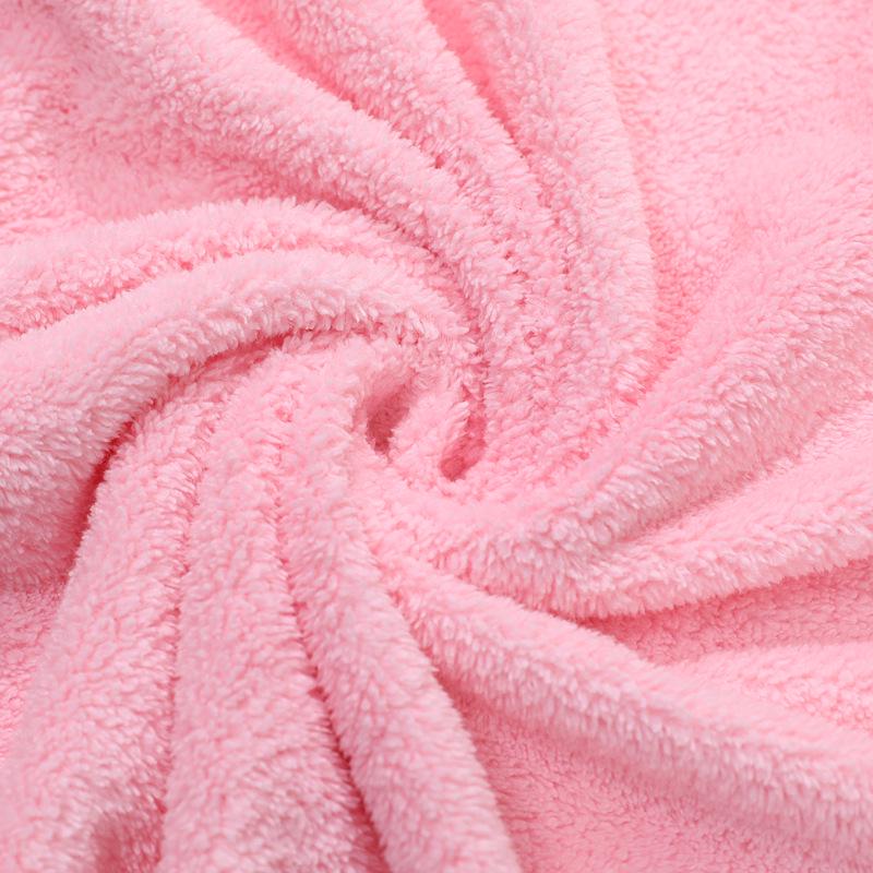 Newborn Hooded Coral Fleece Swaddle Blanket - Absorbent, Universal for All Seasons