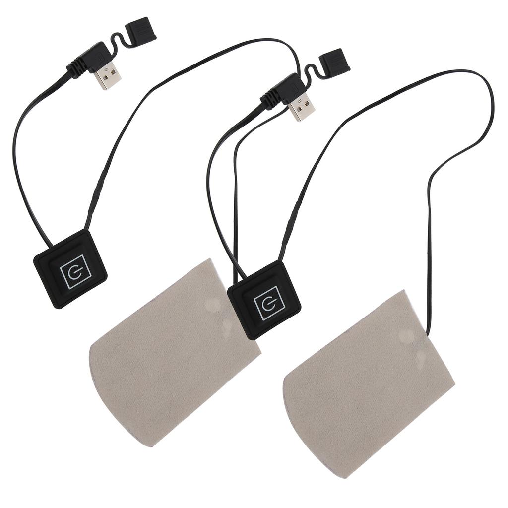 1 Pair Composite Fiber Electric Socks Heating Film USB Winter Keep Warm Outdoor Sports